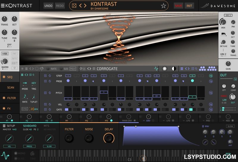 波表合成器Dawesome Kontrast v1.16 [WiN]-乐声音频-资源网