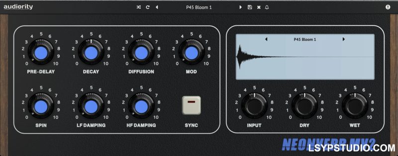 复古氛围混响插件Audiority NeonVerb MV2 v1.0.1 [WiN]-乐声音频-资源网