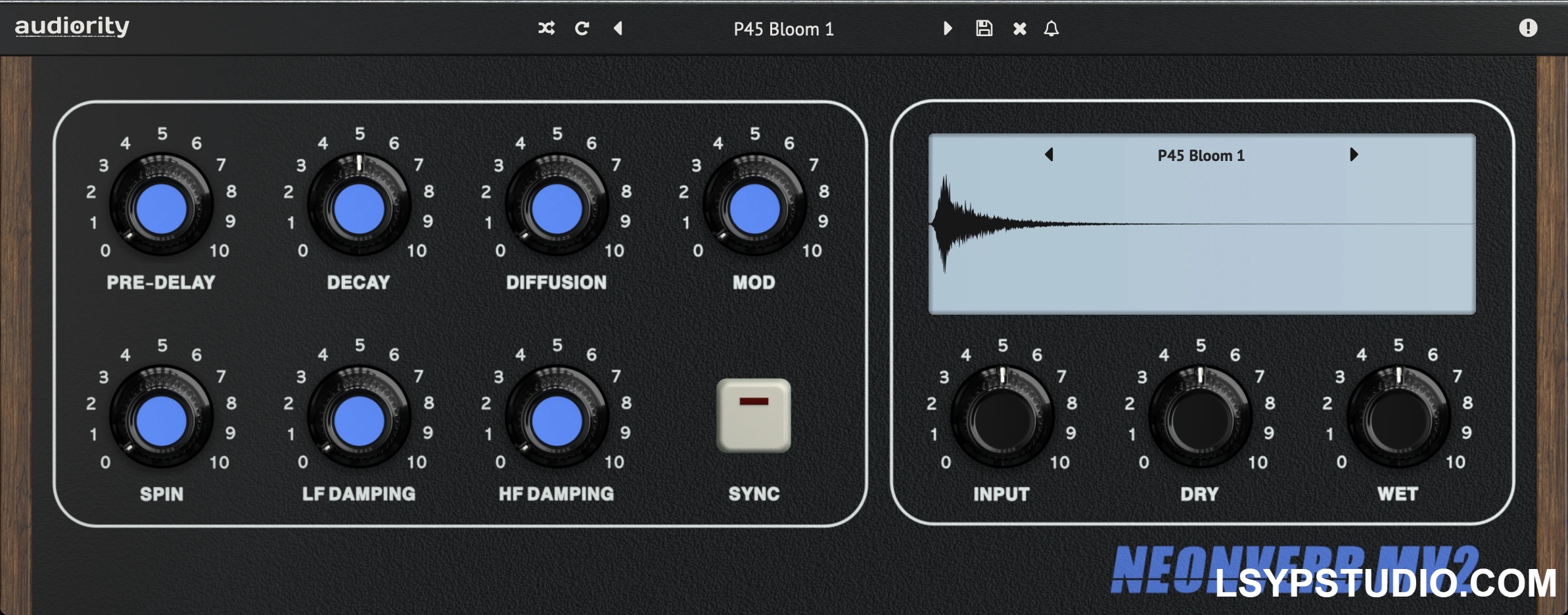 复古氛围混响插件Audiority NeonVerb MV2 v1.0.1 [WiN]-乐声音频-资源网