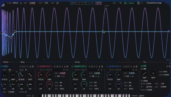 底鼓合成器The Him DSP Kick Ninja v1.3.0-乐声音频-资源网