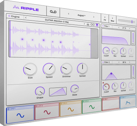 Cymatics RIPPLE Granular Texture Engine v1.0.3 [WiN, MacOSX]-乐声音频-资源网