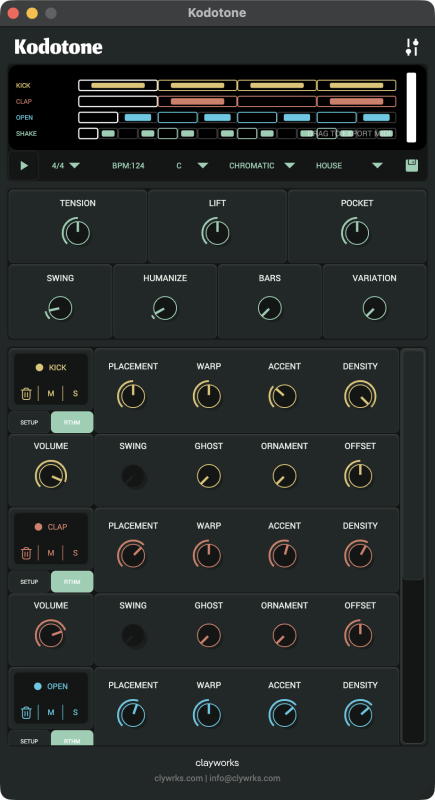 思维模式的鼓机Clayworks Kodotone v1.0.1 [WiN]-乐声音频-资源网