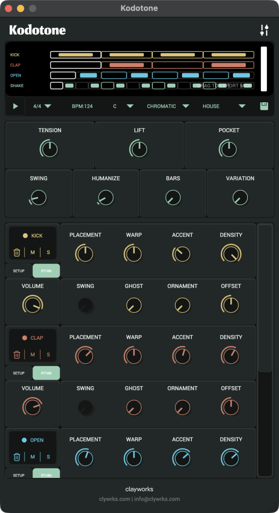 思维模式的鼓机Clayworks Kodotone v1.0.1 [WiN]-乐声音频-资源网