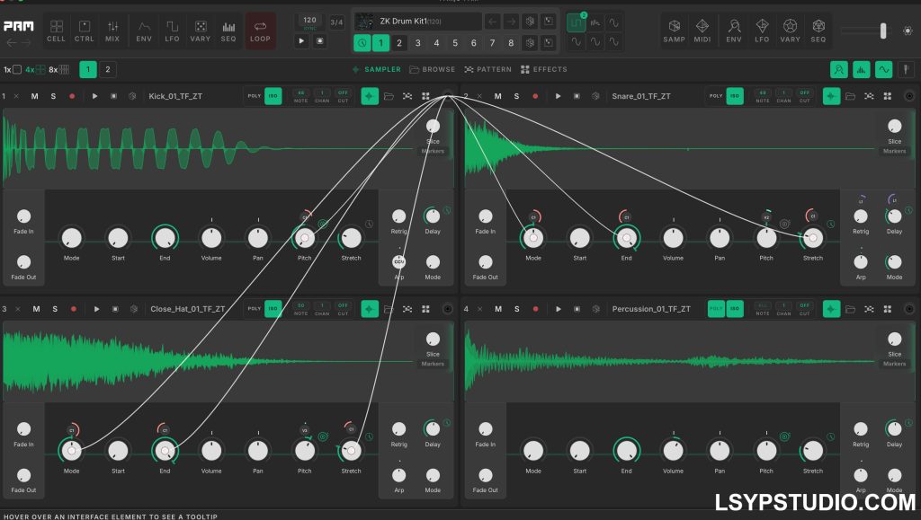PAM 是一款 8 单元创意采样器Map Audio PAM v1.4.58 [WiN]-乐声音频-资源网