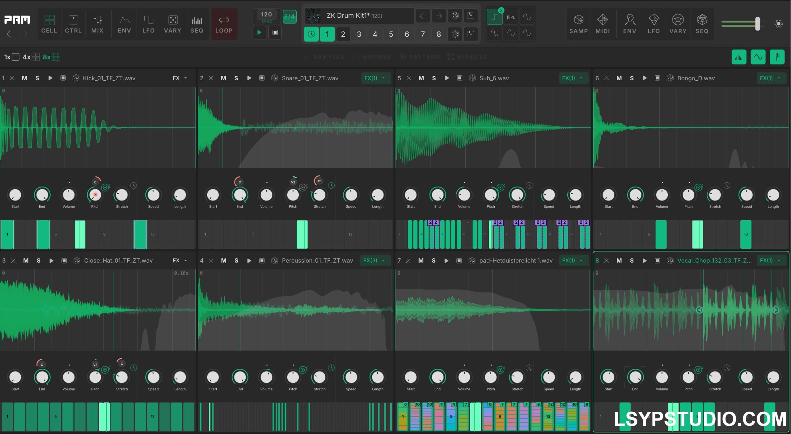 八单元创意采样器MAP Audio PAM v1.5.2 [WiN]-乐声音频-资源网