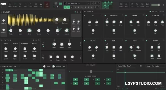 新型8轨道采样器插件MAP Audio PAM 1.4.58 WIN-乐声音频-资源网