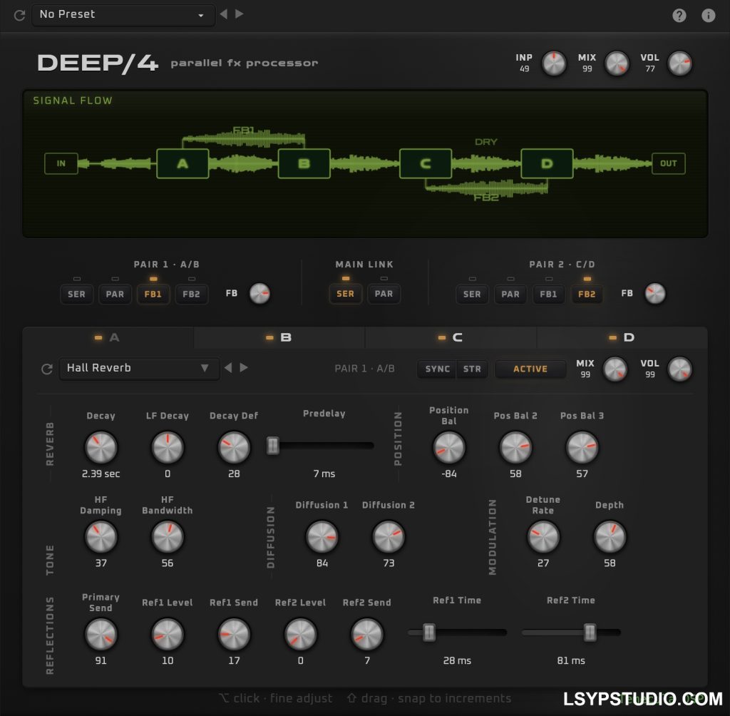 混响、合唱、镶边、延迟、失真和音高转换Temecula DSP DEEP4 v0.5.17 [WiN]-乐声音频-资源网