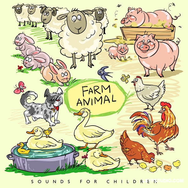 儿童农场动物叫声—教育音频合集Sound Therapy Masters Farm Animal Sounds for Children [FLAC]-乐声音频-资源网