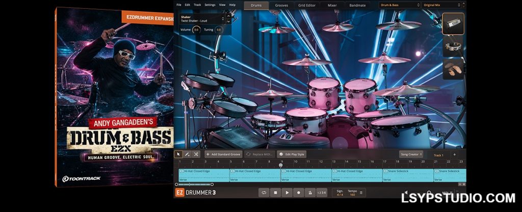 Drum & Bass EZX 鼓组扩展音色库Toontrack Drum & Bass v1.0.0 EZX (SOUNDBANK)-乐声音频-资源网