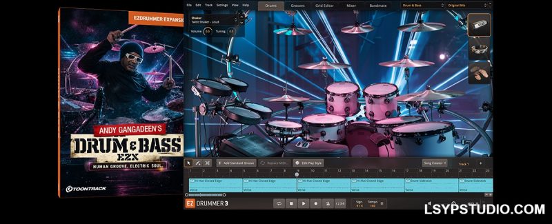 Drum & Bass EZX 鼓组扩展音色库Toontrack Drum & Bass v1.0.0 EZX (SOUNDBANK)-乐声音频-资源网
