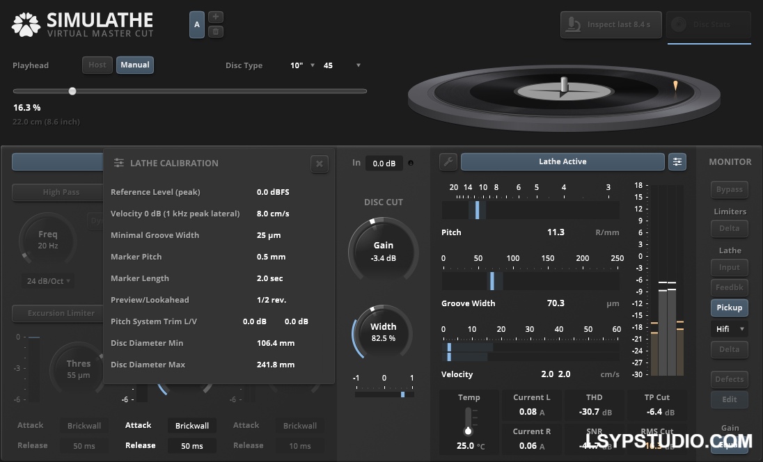 精准模拟唱片母带制作流程的软件Tokyo Dawn Records TDR SimuLathe CUT v1.1.1 Patched+Keygen U2B [MacOSX]-乐声音频-资源网