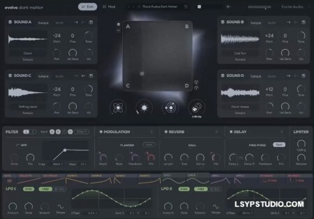 基于采样的合成器Excite Audio Evolve Dark Matter v1.0.0 [WiN]-乐声音频-资源网