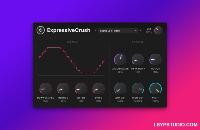 Expressive DSP ExpressiveCrush v1.1.0 U2B [MacOSX]-乐声音频-资源网