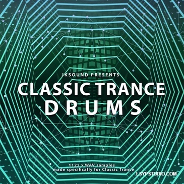 现代电子音乐制作人打造的复古 90 年代经典 Trance 风格鼓组音频采样包JKSound Classic Trance Drums WAV-乐声音频-资源网