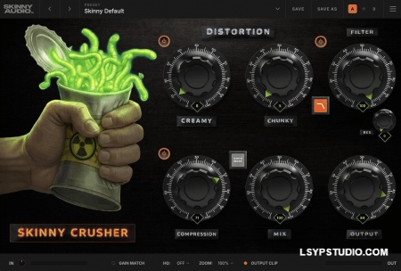 极致的音色Skinny Audio Skinny Crusher v1.2.2 Incl. License Manager [MacOSX]-乐声音频-资源网