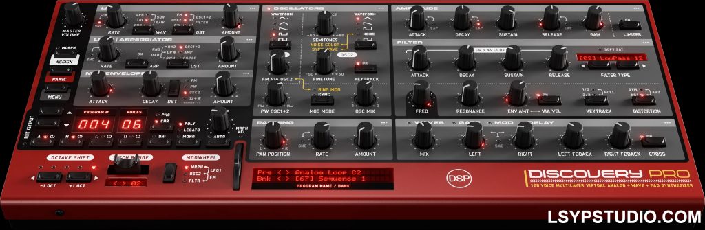 Nord Lead 风格的虚拟模拟合成器discoDSP Discovery Pro v8.23.0 U2B [MacOSX]-乐声音频-资源网