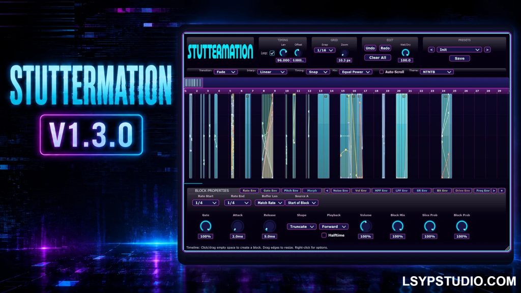 动态多重效果器No Type No Tag Beats Stuttermation v1.3.0 [WiN]-乐声音频-资源网