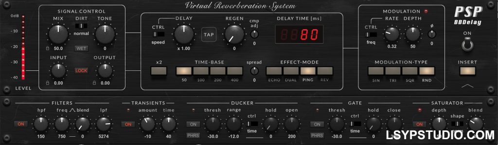 受模拟电路启发的延迟和氛围处理器PSPaudioware PSP BBDelay v1.0.0 [WiN]-乐声音频-资源网