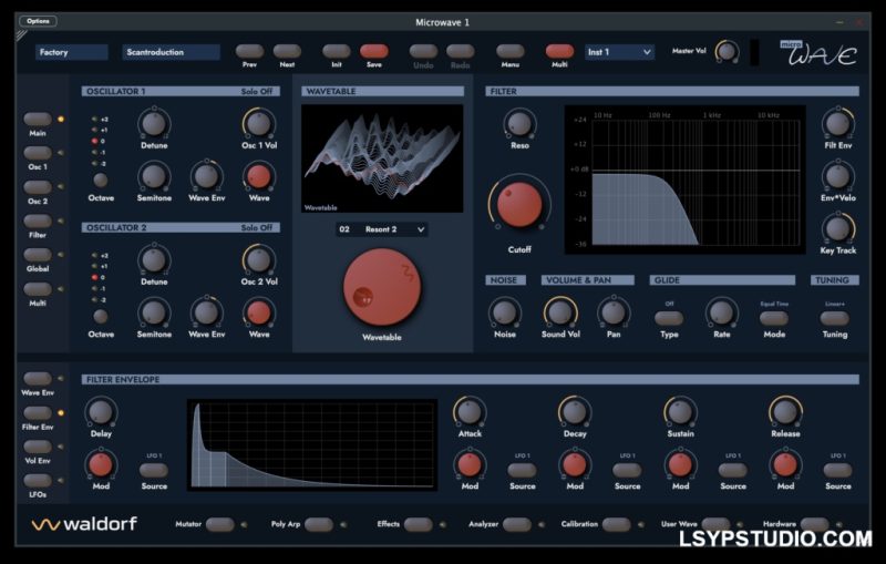 全新音色与演奏功能Waldorf Microwave 1 Plugin v2.0.2 [WiN]-乐声音频-资源网