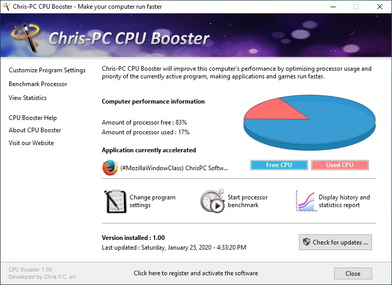 CPU 优化软件Chris-PC CPU Booster 3.26.0706 WIN-乐声音频-资源网
