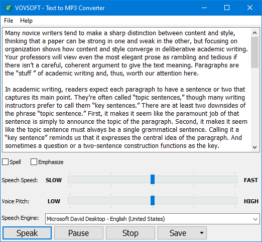 轻松将您的文本转换为语音VovSoft Text to MP3 Converter 4.6-乐声音频-资源网