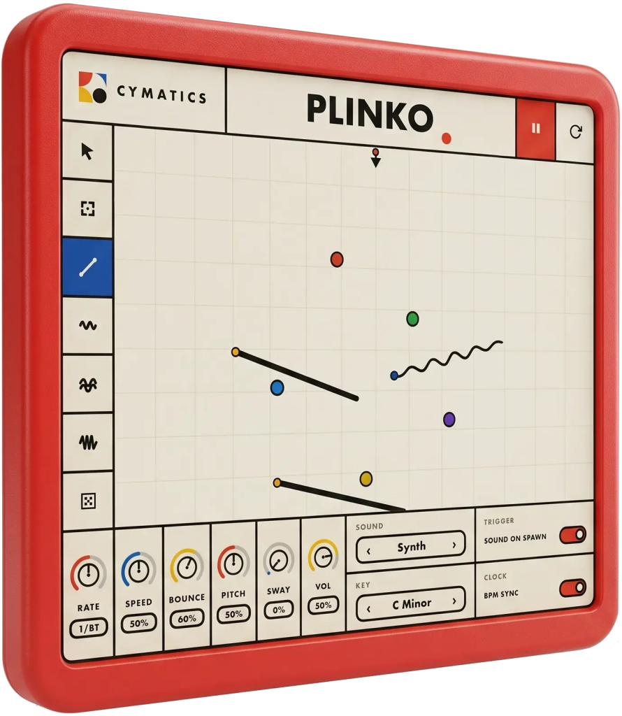 画线、投球、创作旋律Cymatics Plinko v1.0.0 [WiN]-乐声音频-资源网