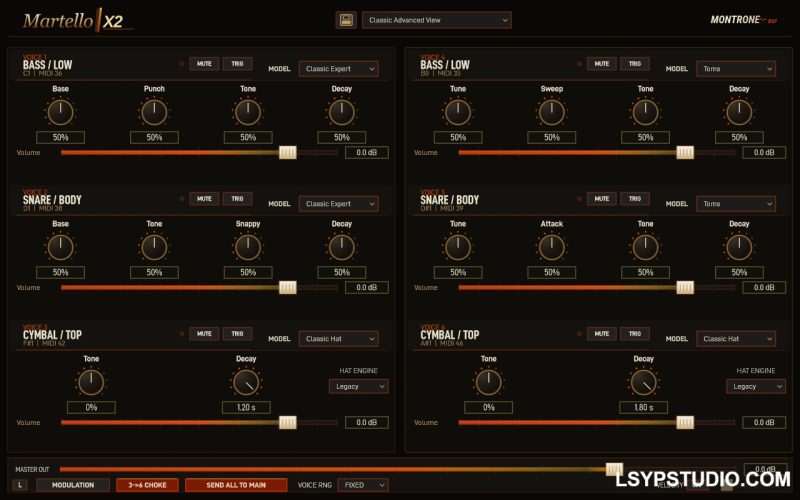 808 风格的低频冲击力和独特音色MontroneDSP Martello Bundle v1.2.2 [WiN]-乐声音频-资源网