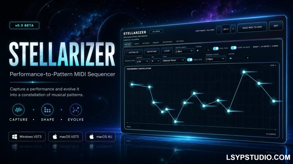 MIDI 音序器S1gns Of L1fe Stellarizer v0.9.0 BETA [WiN]-乐声音频-资源网