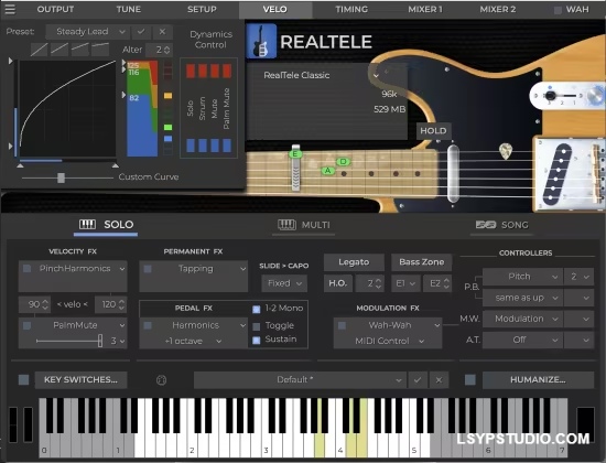 虚拟电吉他插件MusicLab RealTele v1.0.0 WIN-乐声音频-资源网