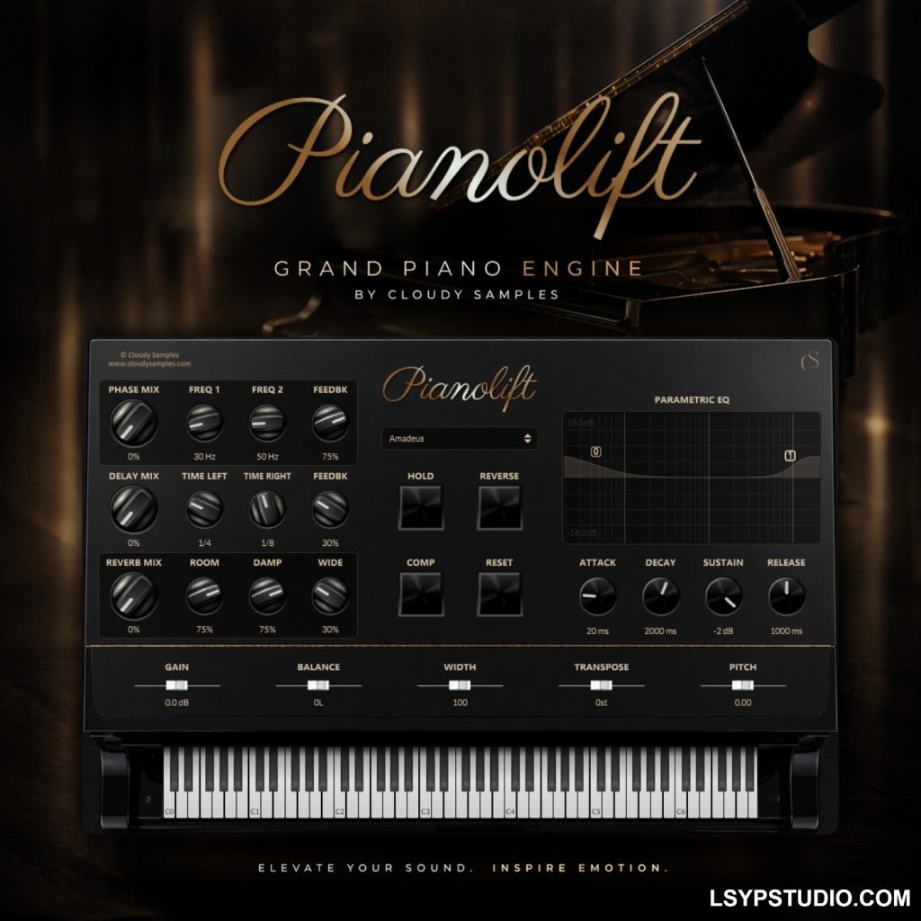 全面的三角钢琴 VST 乐器Cloudy Samples Pianolift RETAiL [WiN, MacOSX]-乐声音频-资源网
