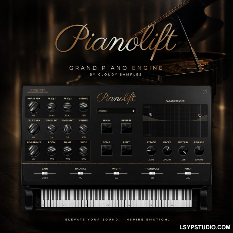 全面的三角钢琴 VST 乐器Cloudy Samples Pianolift RETAiL [WiN, MacOSX]-乐声音频-资源网