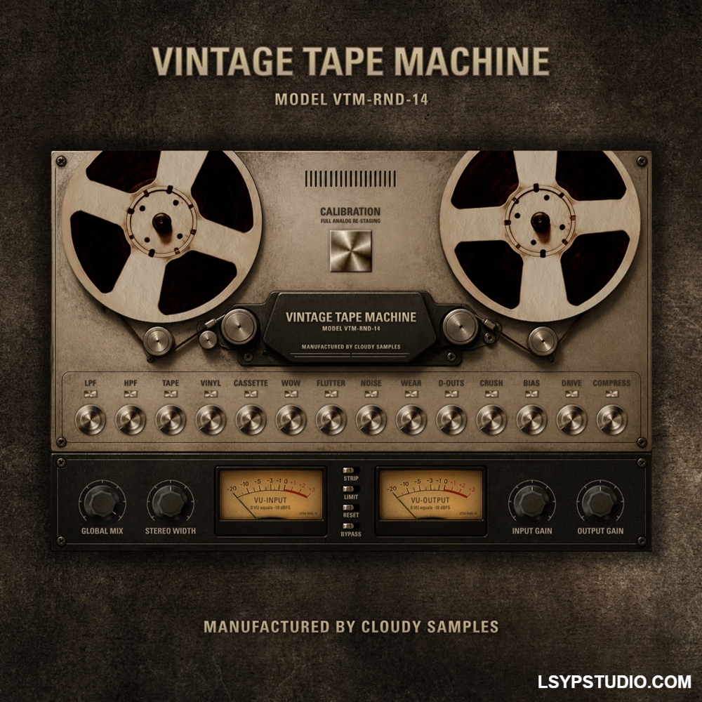 复古磁带机Cloudy Samples Vintage Tape Machine RETAiL [WiN, MacOSX]-乐声音频-资源网