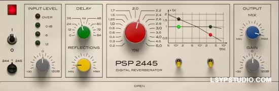 经典数字混响插件PSPaudioware PSP 2445 v1.4.0-乐声音频-资源网