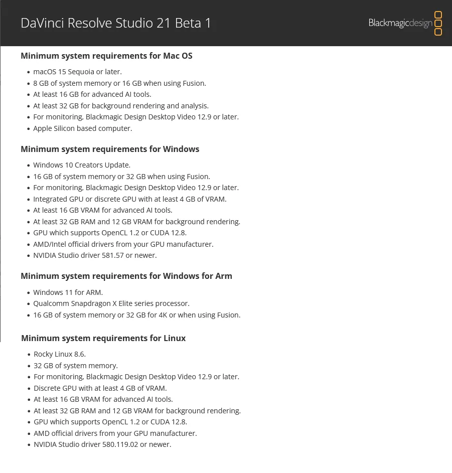 图片[2]-顶级后期制作软件重大更新Blackmagic Design DaVinci Resolve Studio 21.0.4 x64 Multilingual-乐声音频-资源网