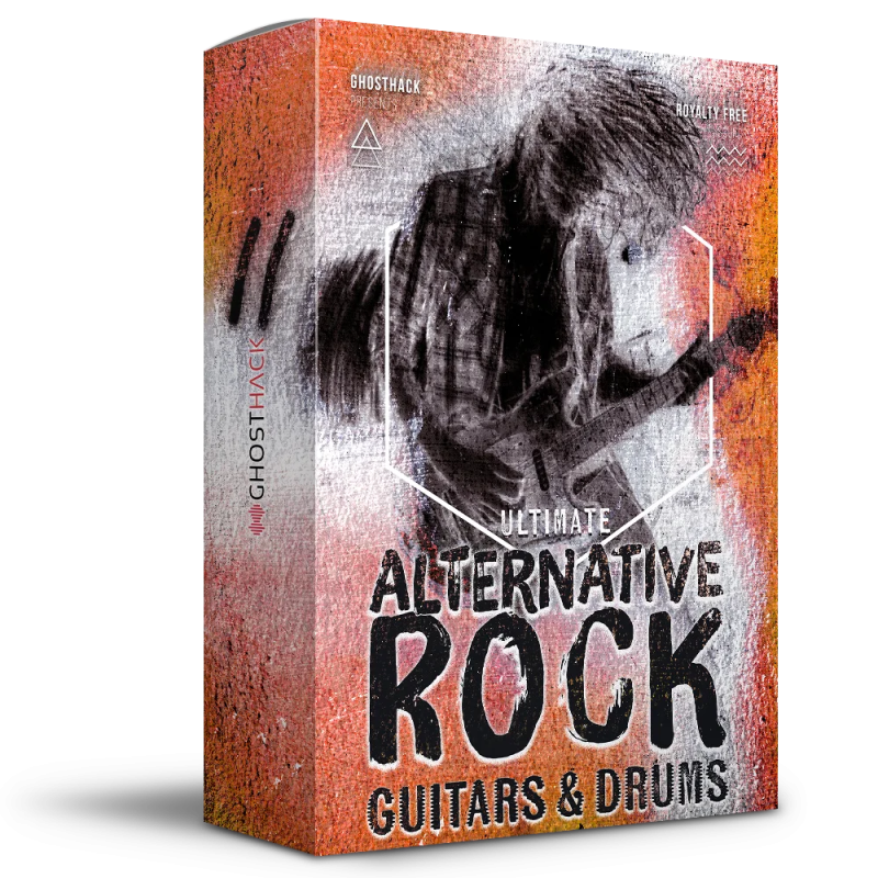 专业级另类与独立摇滚（Alternative & Indie Rock）现场实录高保真音色采样包Ghosthack Ultimate Alternative Rock Guitars and Drums WAV MIDI-GTA-乐声音频-资源网