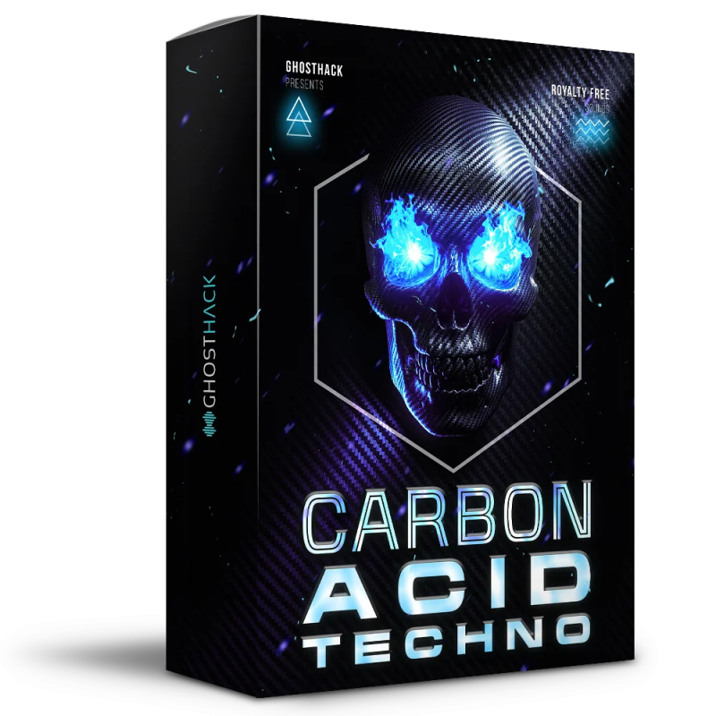 硬核、催眠向酸性泰克诺（Acid Techno）现代黑暗夜店与地下仓库派对专业创作音色采样包Ghosthack Carbon Acid Techno WAV MIDI-GTA-乐声音频-资源网