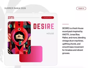 融合了复古电子鼓与现代编曲元素Sounds Mania Desire House WAV MiDi Serum 2 Presets Ableton Project Files-ARCADiA-乐声音频-资源网