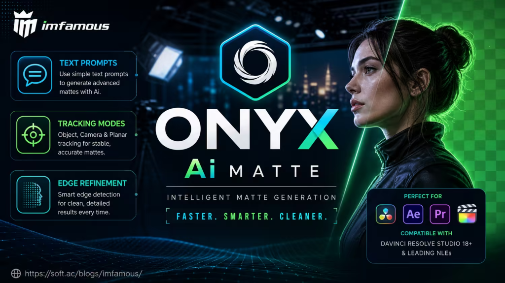 加速 AI 视频抠像与遮罩去除（视觉Matting）插件ONYX AI Matte v3.3.0 x64-乐声音频-资源网