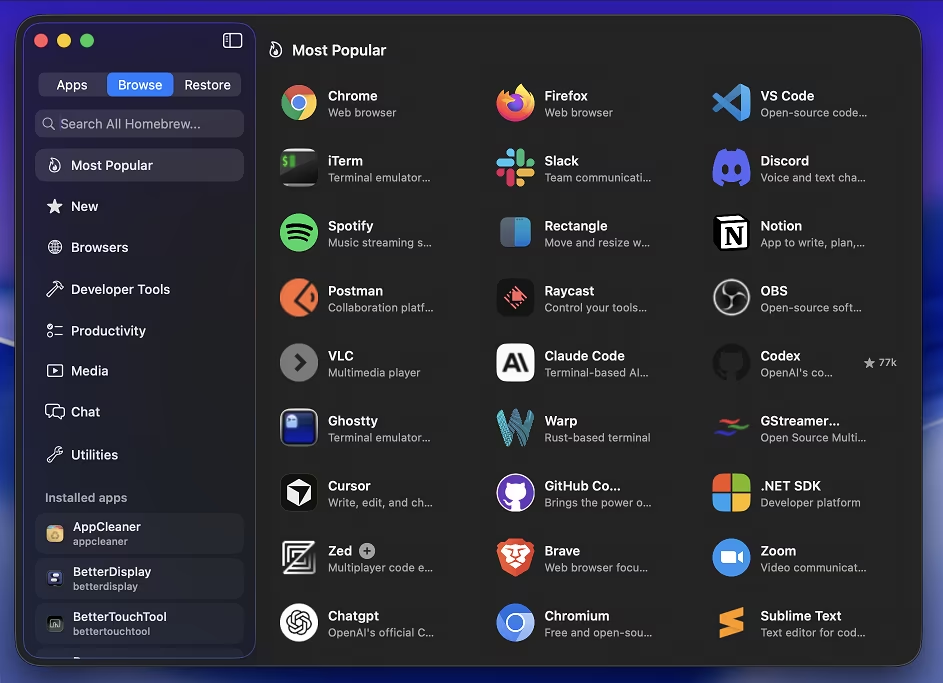图形化 Homebrew 客户端BrewStation 2.0.6 macOS-乐声音频-资源网