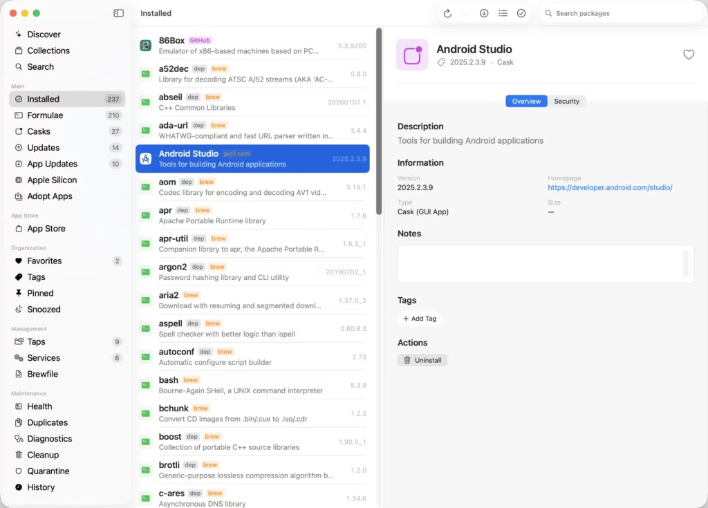 Homebrew 原生图形界面管理工具Taphouse 1.5.6.6 MacOS-乐声音频-资源网