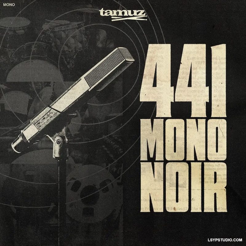 单麦克风录音鼓组采样包Tamuz 441 Mono Noir Single Mic Drum Breaks WAV-FANTASTiC-乐声音频-资源网