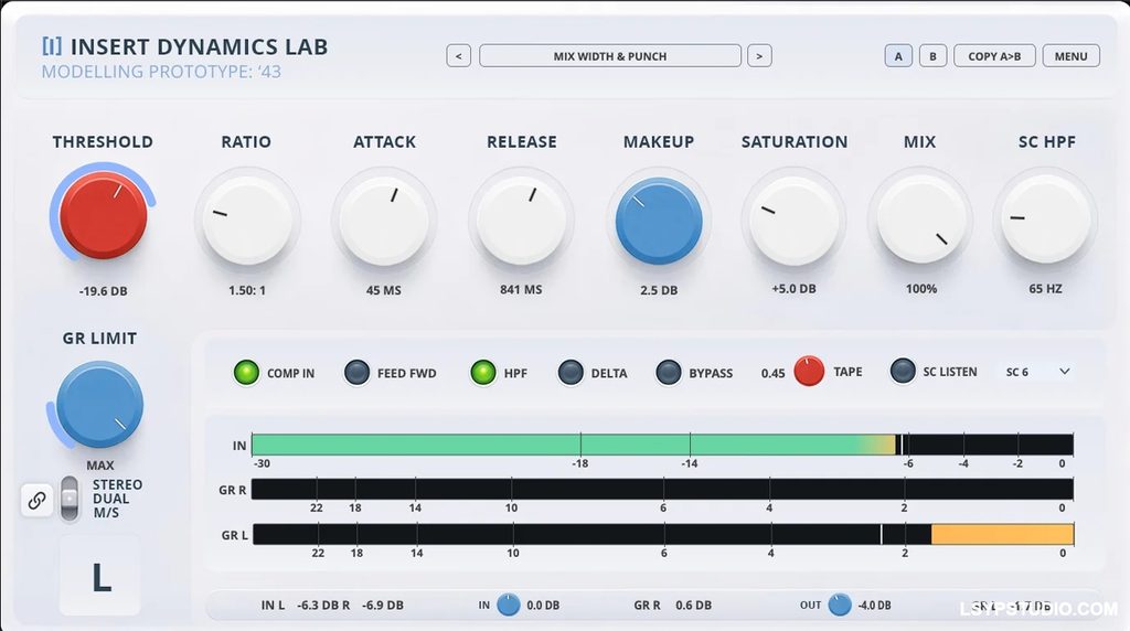 图片[1]-43 式压缩器模拟路径的动态处理器Insert Audio Insert Dynamics Lab v0.2.1 [WiN]-乐声音频-资源网