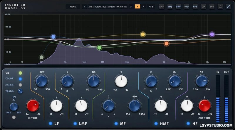 模拟风格的响应和实用的混音工作流程而设计Insert Audio Insert EQ 33 v0.2.1 [WiN]-乐声音频-资源网