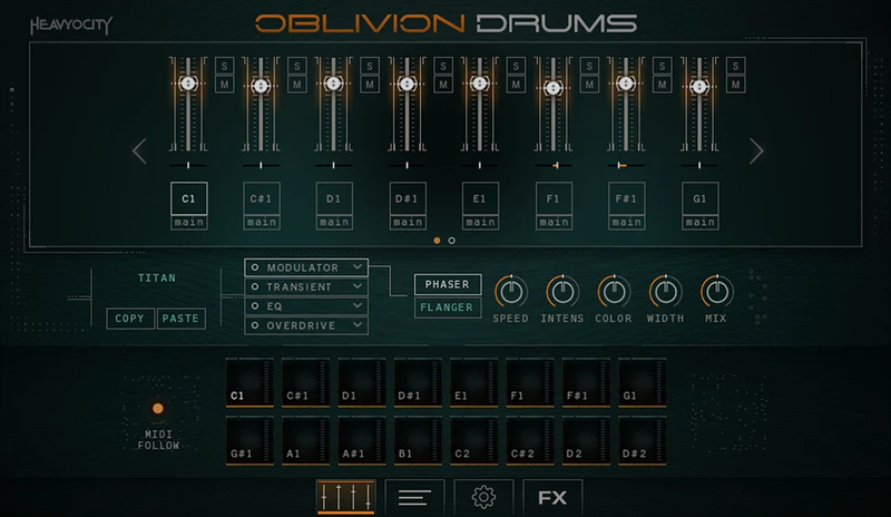 重工业/电影级侵略性打集群音色库Heavyocity Oblivion Drums KONTAKT-乐声音频-资源网