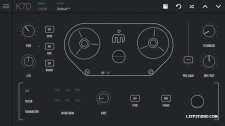 一款兼具现代感和复古韵味的延迟效果器Imaginando K7D v1.4.5 [WiN]-乐声音频-资源网