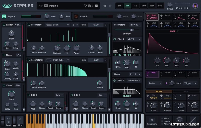 模态合成器reFX Rippler v1.1.6 [WiN, MacOSX]-乐声音频-资源网