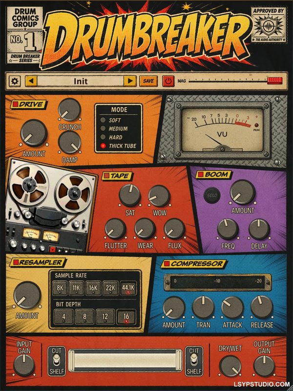 让你的鼓声更重、更脏、更有复古感TheSampleLab DrumBreaker v1.1.2 [WiN]-乐声音频-资源网