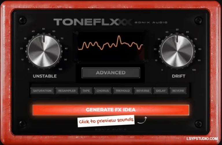 模拟单块效果器插件Sonix Audio – TONEFLX v1.2.4 for WiN & Mac-乐声音频-资源网