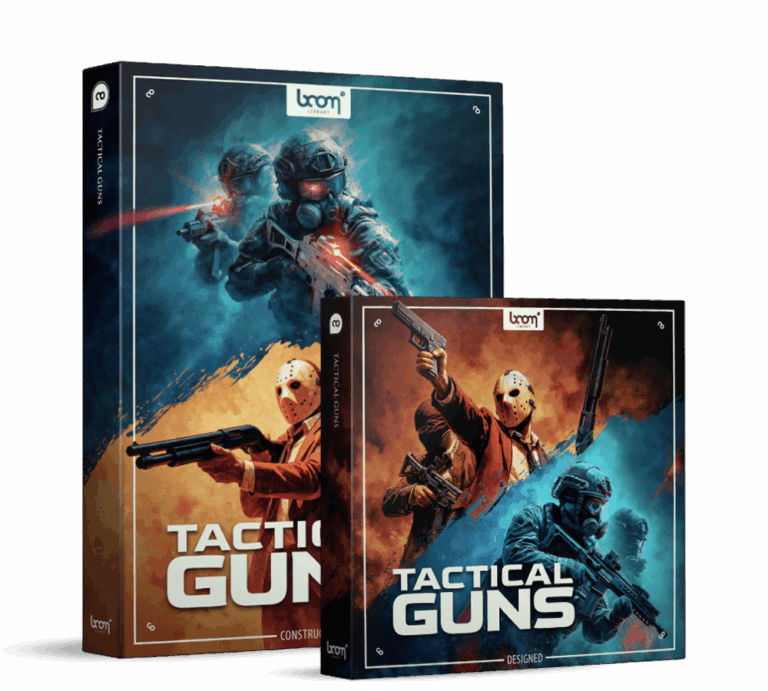机枪、手枪、步枪和霰弹枪，均取材于真实军用武器Boom Library Tactical Guns Designed WAV-乐声音频-资源网