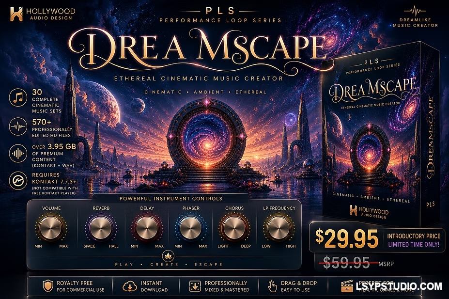 图片[1]-Hollywood Audio Design DREAMSCAPE KONTAKT WAV-乐声音频-资源网